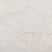 Dundee Deco Peel and Stick Vinyl Flooring, Beige Faux Marble Patina Vinyl Floor Tiles, 12" x 24" each, 2 sq.ft.