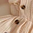 thumbnail image 4 of Gubotare Baby Tulle Dress Baby Girls Romper Summer Sleeveless Rompers Clothes Outfits for Newborn Infant 0 3 6 9 12 18 24 Months (Beige,0-3 Months), 4 of 6