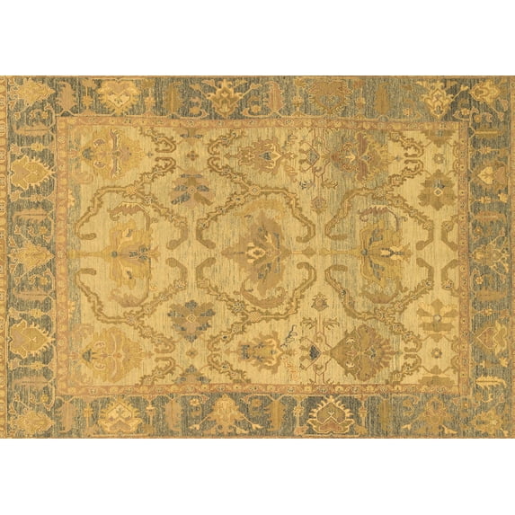 Ahgly Company Indoor Rectangle Oriental Brown Traditional Area Rugs, 2' x 3'