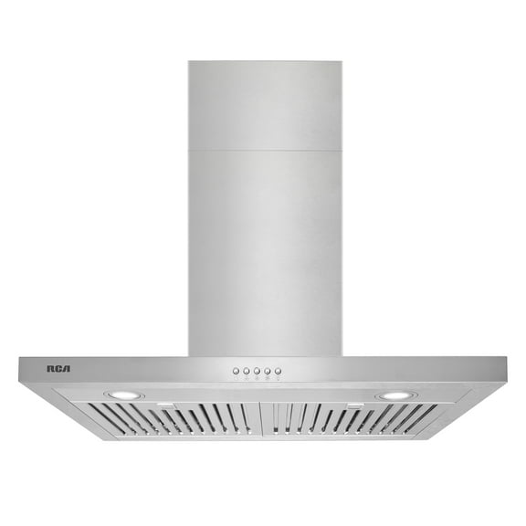 30 in. Sterling Collection 400 CFM Ducted T-Shape Wall Mount Range Hood, Push Buttons, LEDs, Stainless Steel