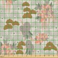 thumbnail image 2 of Ambesonne Floral Vintage Fabric by the Yard Upholstery, Aster Flowers Scene, 2 Yards, Pale Eggshell Multicolor, 2 of 5