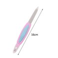 thumbnail image 6 of UDIYO Nail File Double Head Multifunctional 2 in 1 Stainless Steel Salon Buffer Dead Skin Push Polisher Manicure Tool, 6 of 7