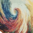 thumbnail image 4 of 5' X 5' Wave Round Abstract Power Loom Non Skid Area Rug, 4 of 5
