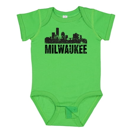 

Inktastic Milwaukee Skyline Grunge Boys or Girls Baby Bodysuit