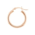 thumbnail image 2 of 14K Rose Gold 3x20mm Round Tube Polished Hoops - Women, 2 of 4