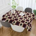 thumbnail image 2 of Yayeee Tablecloths 60" x 120" Rectangle Wrinkle Resistant Party Table Cover, Checkered Stars Pattern, 2 of 8