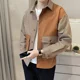 thumbnail image 4 of Camisas para hombre, camisa de hombre negra a rayas, de algodón, de diseñador social, baratas, con estilo, estilo coreano normal y regular, 4 of 5