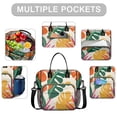 thumbnail image 2 of OBREWU Tropical Palm Leaves in Hawaii Women's Insulated Leakproof Large Lunch Bag, Oxford Cloth, 2 of 7