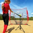 thumbnail image 4 of Hit Run Steal Heavy Duty Softball and Baseball Net with Carrying Bag, Red, 4 of 6