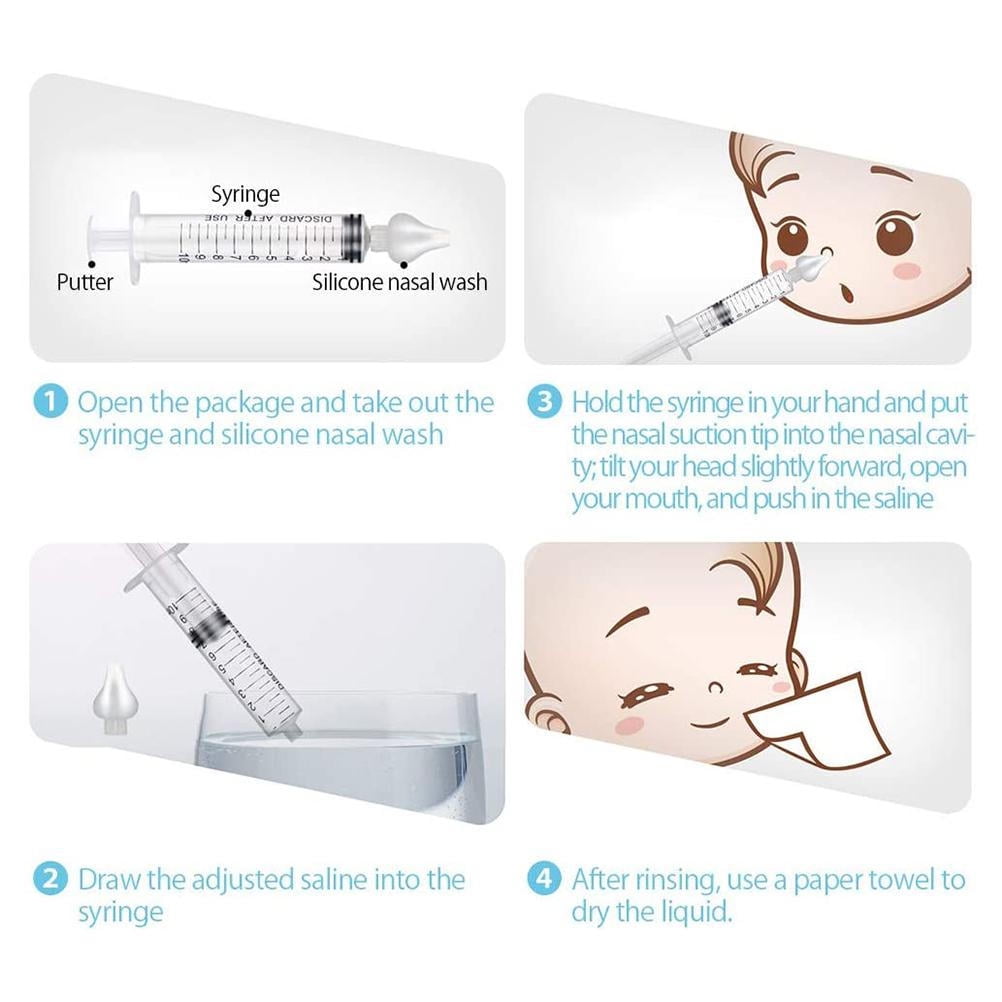 Nasal Aspirator Baby Runny Nose CLEANER Mucus Remover From Birth Infant safe