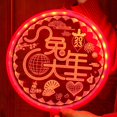 thumbnail image 2 of Lámpara colgante de disco LED 3D adornos de luz colgante de acrílico de Año Nuevo para fiesta en casa JShteea Para estrenar, 2 of 7