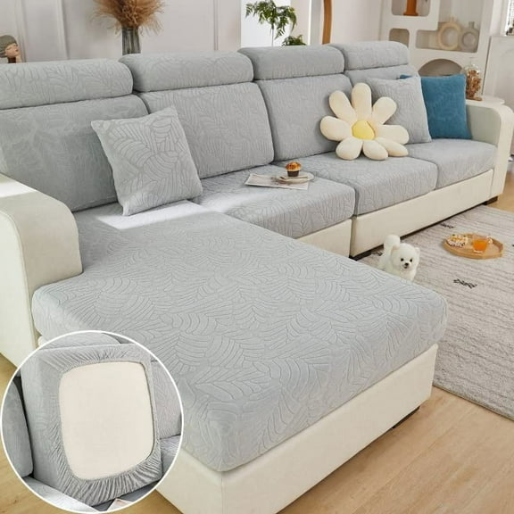 1X Sofa Cover Couch Covers Sectional Couch Covers for L Shaped Chaise Stretch 3 Cushion Couch Sofa Slipcovers for Dogs Pet 2 Cushion Seat Leather L Shape Furniture Protector Sofa Cover