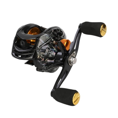 MixMart Fishing Reel High Hardness Adjustable Metal Spinning Reel High Speed Baitcaster with 13+1 Ball Bearings for Outdoor