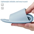 thumbnail image 6 of Deago Portable Foldable Travel Slippers for Women Men Lightweight Non-Slip Quick Dry House Indoor Slides Bathroom Shower Shoes Spa Gym Swimming Beach Sandals, 6 of 9
