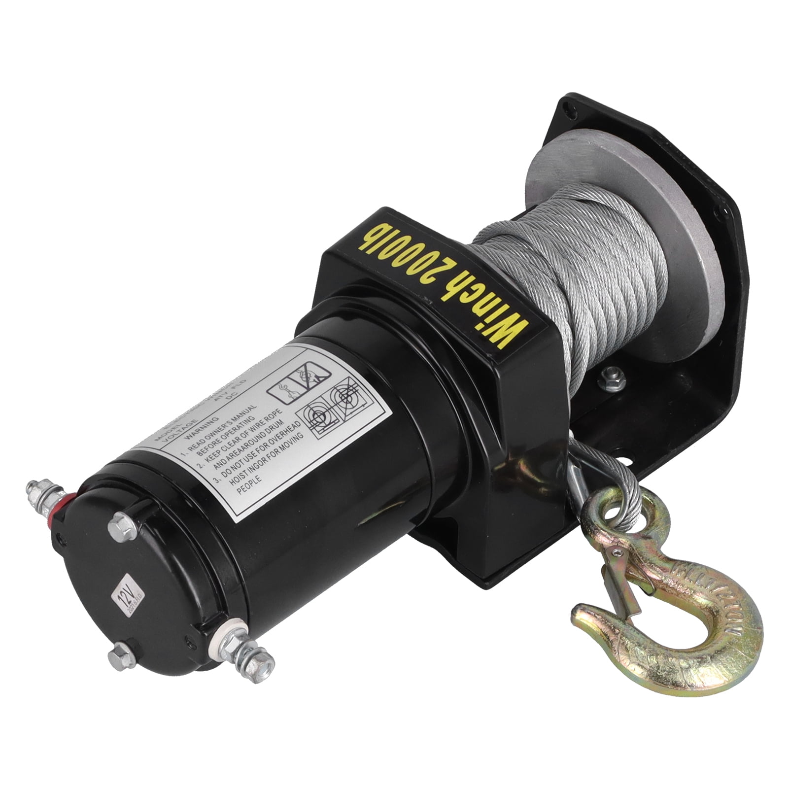 Fugacal 12V 2000LB Electric Winch Vehicle Traction Equipment With Wired