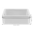 thumbnail image 2 of CRILSTYLEO 4Ud Caja Metálica Rectangular De Estaño Con Transparente Para Almacenamiento De Dulces Y Objetos Pequeños, 2 of 6