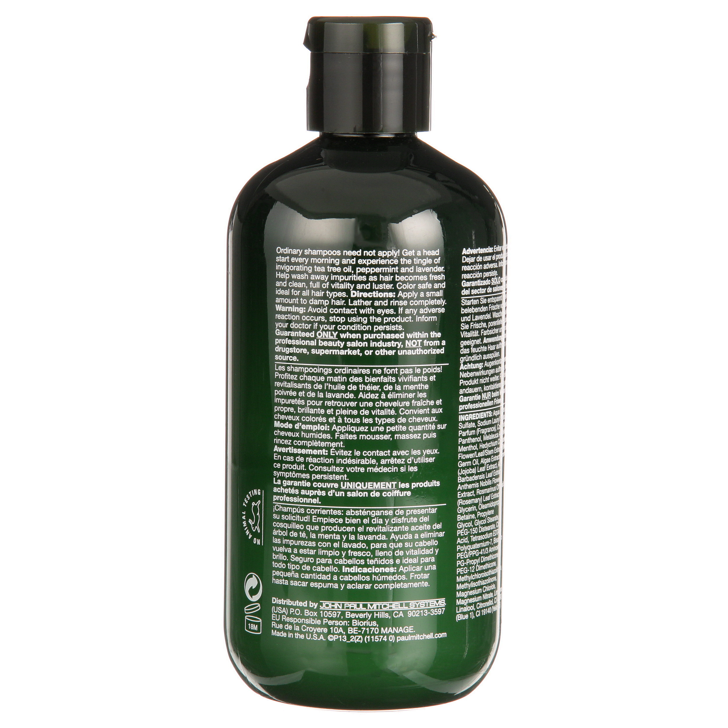 Paul Mitchell Moisturizing & Shine Enhancing Daily Shampoo with Tea Tree Oil, Scented, 10.14 fl oz - image 4 of 5