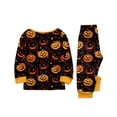 thumbnail image 7 of Racifhz Matching Family Pajamas Halloween Loungewear Set Soft Long Sleeve Top and Pants Cozy Holiday Printed Sleepwear Perfect for Autumn Fall Family Photos and Halloween Gifts, 7 of 7