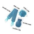 thumbnail image 3 of Tgbvmt 3Pcs Set Bath Towel, Exfoliating Back Scrub Towel, Loofah Bath Ball for Smooth Skin, Soft Skin-friendly Material, Perfect for Bathroom Spa Use, Gift Set for Loved Ones Relaxation Skin Care, 3 of 4