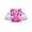 Pink, variant on Womens Classic 8CT Pink CZ Emerald Cut Statement Engagement Ring .925 Sterling Silver Baguette Accent