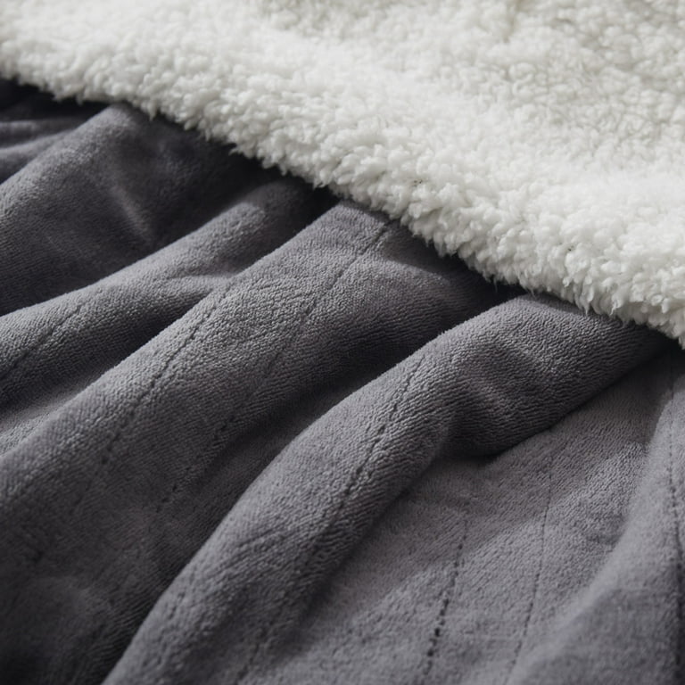 Sherpa lined store electric blanket