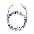 thumbnail image 2 of Naierhg Anti-Lost Portable Eyeglass Chain Necklace Colorful Beaded Hanging Face Cover Chain Holder Glass Accessories, 2 of 8