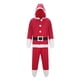 thumbnail image 1 of Mono de Navidad para mujer, pijama de franela, traje de Cosplay de Papá Noel, Palysuit de felpa, ropa de dormir femenina, pijama con capucha, 1 of 3
