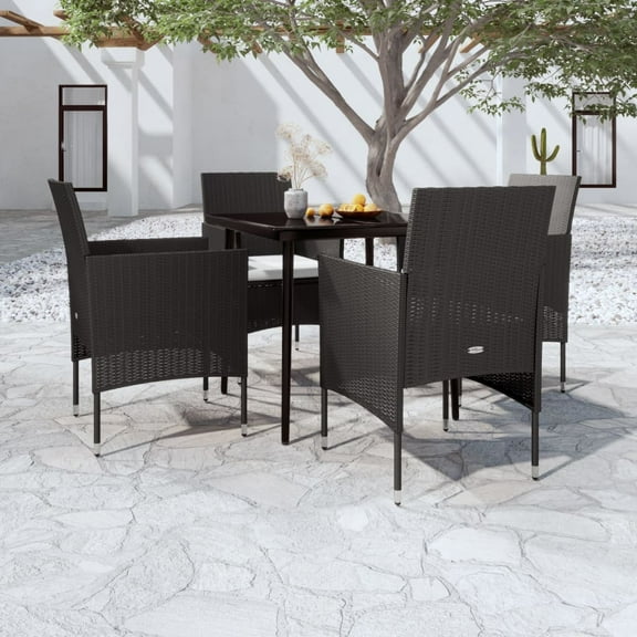 vidaXL Patio Dining Set Outdoor Dining Set Table and Chair Set for Garden
