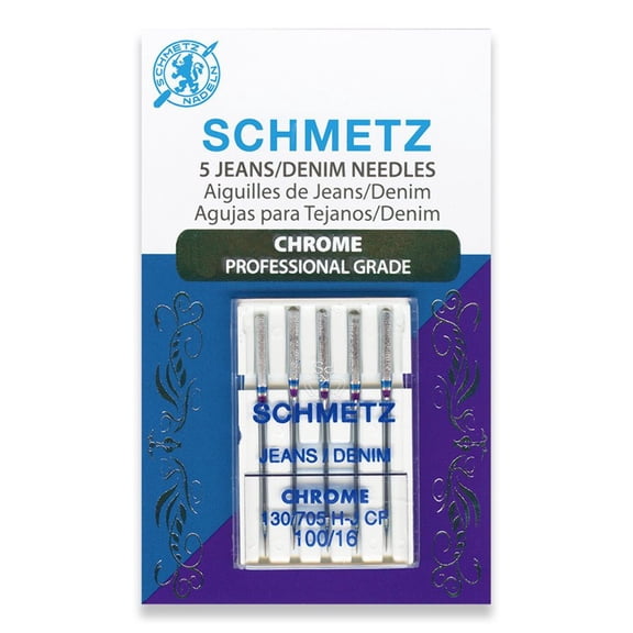 Schmetz Needle Chrome Denim Sz 100/16 5Pc (Pack Of 5)