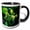 Black/White, variant on 3drose, Photo Artistic Painting of Alpine Wildflowers, 15oz Two-tone Yellow Mug