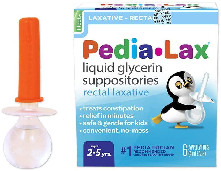 PediaLax Liquid Glycerin Suppositories Laxative Kid's Constipation