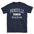 thumbnail image 1 of Prineville Oregon Classic Established Men's Cotton T-Shirt, 1 of 1