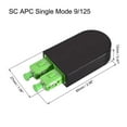 thumbnail image 2 of SC Fiber Optic Loopback Adapter, SC Single Mode 9/125 Tester Adapter with Ceramic Core - Green, 2 of 6