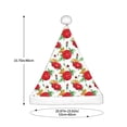 thumbnail image 3 of Salouo Rose Flowers for Adult Christmas Hat Xmas Holiday Hat Santa Hat for Women & Men Festive Headwear Accessories Fit for Christmas/ New Year/Holiday/Party,1PC, 3 of 6