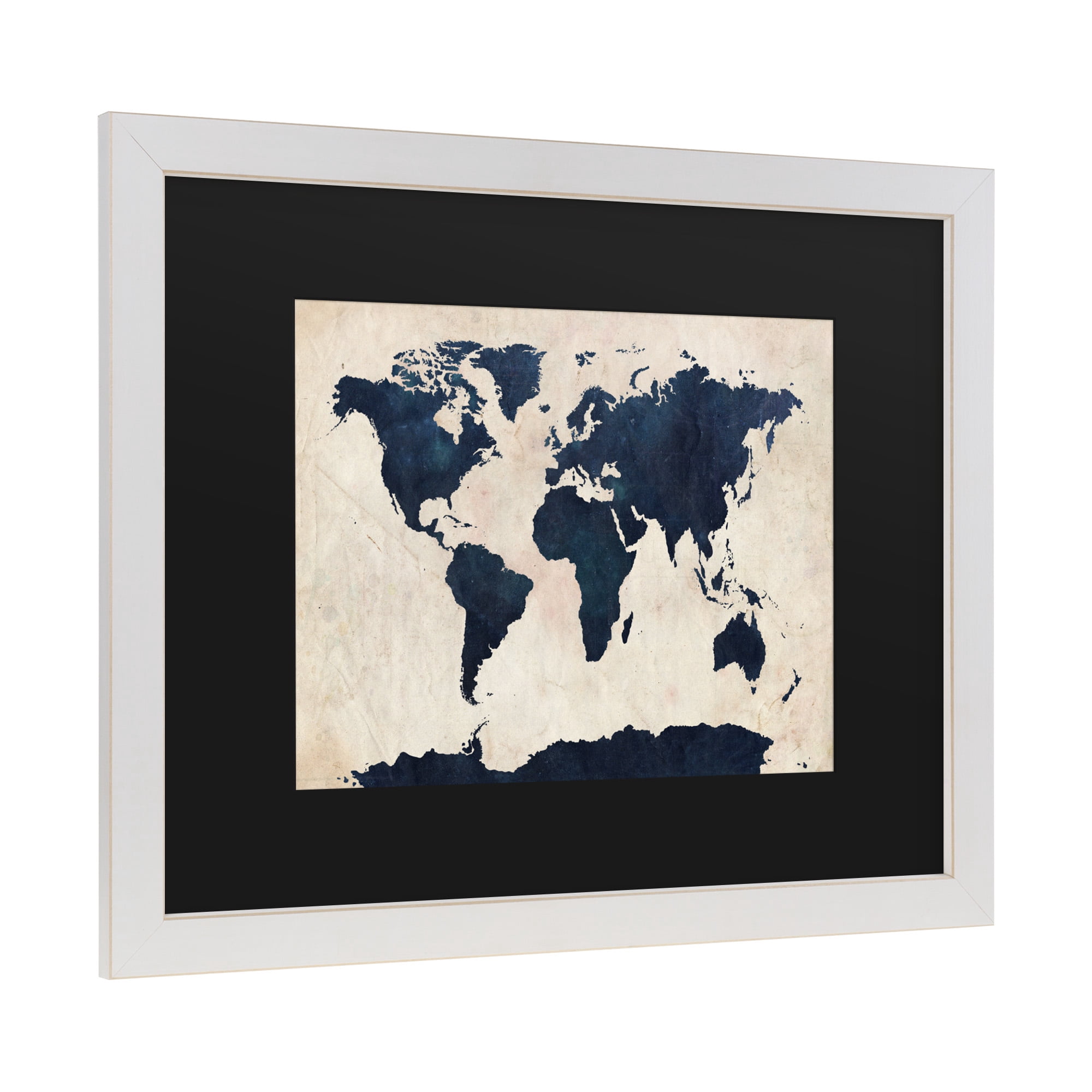 Trademark Fine Art 'World Map -Navy' Canvas Art by Michael Tompsett