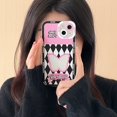 thumbnail image 1 of Funda de teléfono con pintura de niña de dibujos animados para iPhone 11 12 13 14 Pro Max X XS XR 7 8 Plus SE 2020, carcasa trasera suave transparente a prueba de golpes Tan Jianjun unisex, 1 of 2