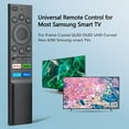 thumbnail image 2 of 2 Pack Universal Replacement for Samsung-Smart-TV Remote Control - Compatible with Samsung-Frame TV Crystal QLED OLED UHD Curved Neo 4/8K Smart TVs with Buttons for Netflix, Prime Video, Hulu, 2 of 11