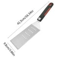thumbnail image 2 of XKHBDL Stainless Steel Metal Spatula, Long Griddle Spatula, Hamburger Smasher Turner Scraper - Pancake Flipper - BBQ Turner and Flat Top Griddle Fliiper, 2 of 3