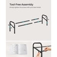 thumbnail image 6 of Expandable Shoe Rack, 1 Tier Shoe Rack Shelf, Adjustable Shoe Organizer Storage for 10 Pairs of Shoes, Metal Free Standing Shoe Racks for Closet, Front Door Entryway, Easy Assembly, Ink Black, 6 of 7