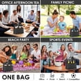 thumbnail image 4 of 6 Cup Drink Carrier for Delivery, Felt Reusable Coffee Cup Holder Bag, Portable Beverage Caddy with Handle for Car Travel, Grey, 4 of 8