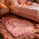 thumbnail image 1 of Valentines Day Carpet Entrance Door Heart Shape Mat Household Absorbent Nonslip Foot Mat Dirt Proof Mat Bathroom Nonslip Mat Size 16x20 In, 1 of 6