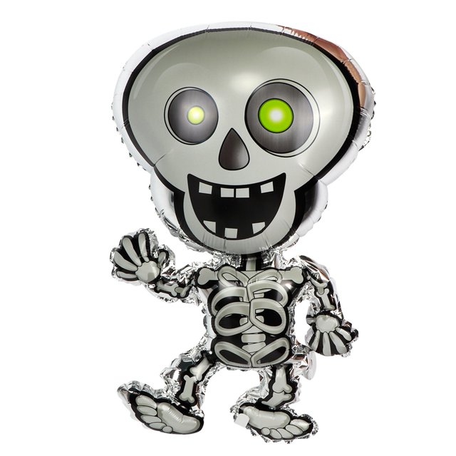 Globo de cumpleaños, globo de aluminio con forma de calavera de calabaza de Halloween, globos de calabaza de construcción resistente