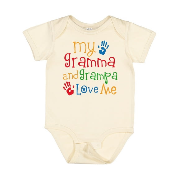 Inktastic Gramma and Grampa Love Me Boys or Girls Baby Bodysuit