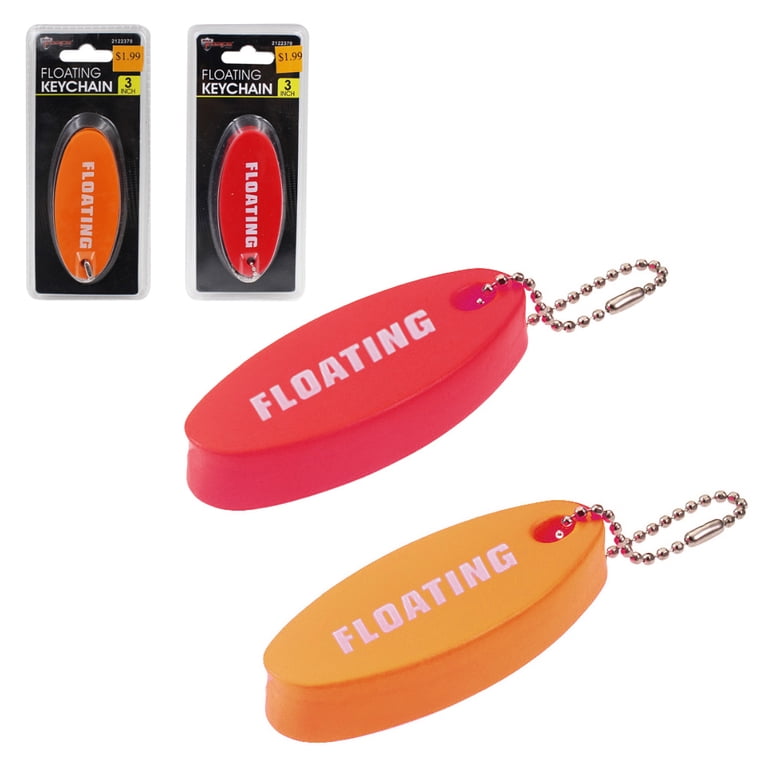 2 X Oval Foam Floating Keyring Keychain Waterproof Key Chain