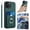 Green, variant on Allytechgroup iPhone 13 Pro Max Wallet Case for Women Men, Premium PU Leather Shockproof Hand Wrist Slim Fit Back Cover Phone Case for iPhone 13 Pro Max, Black