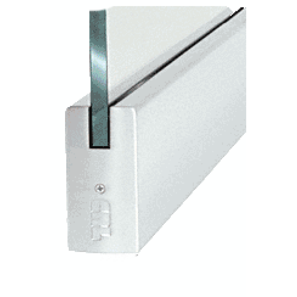 CRL P4SA12DE Dry Glazed Frameless Glass 6'0" PStyle Satin Anodized