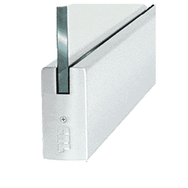 CRL P4SA12DE Dry Glazed Frameless Glass 6'0" PStyle Satin Anodized