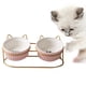 thumbnail image 3 of Comedero doble para gatos Yuyangstore Soporte elevado para comederos para gatos oro, 3 of 8
