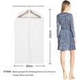 thumbnail image 2 of Portatrajes, traje, paquete de 6, portatrajes de alta calidad, transparente, 60 x 100 cm, tejido transpirable para trajes, vestidos, abrigos, chaquetas, camisas, vestidos de noche, bolso para trajes,, 2 of 6