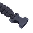 thumbnail image 2 of Pulsera de silbato Ticfox de Paracord de emergencia autoahorrable negra 550 libras, 2 of 11